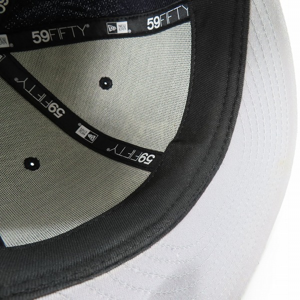 実際に弊社で買取させて頂いたFRAGMENT DESIGN×NEW ERA/フラグメントデザイン×ニューエラ 59FIFTY FRG ロゴ刺繍 キャップの画像 7枚目