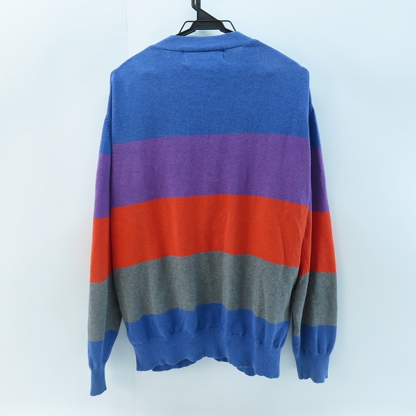 実際に弊社で買取させて頂いたFAT/エフエーティー コットン マルチカラー カーディガン F31310-KN04-AB/JUMBOの画像 1枚目