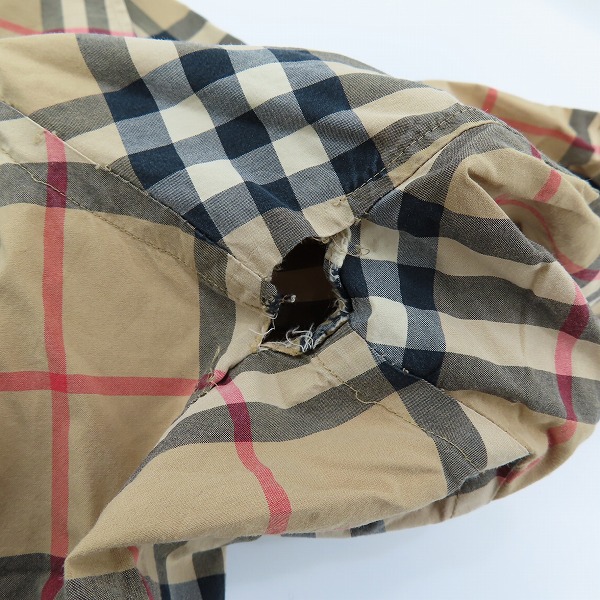 実際に弊社で買取させて頂いた【難有り】BURBERRY/バーバリー チェックシャツ THTHAGAR129SAM 8020863/Lの画像 7枚目