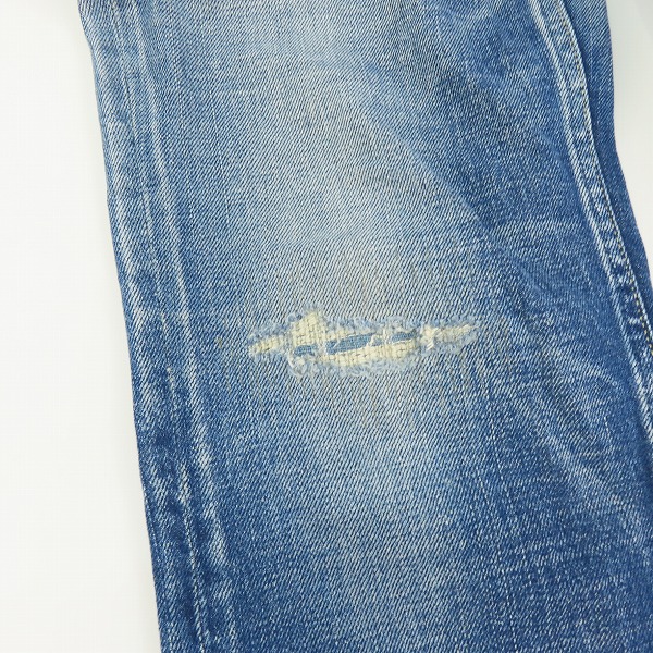実際に弊社で買取させて頂いたvisvim/ビズビム SOCIAL SCULPTURE DENIM 03 DAMAGED-10/03D10 デニムパンツ ジーンズ ダメージ加工 0116305005002 W32 L30の画像 7枚目