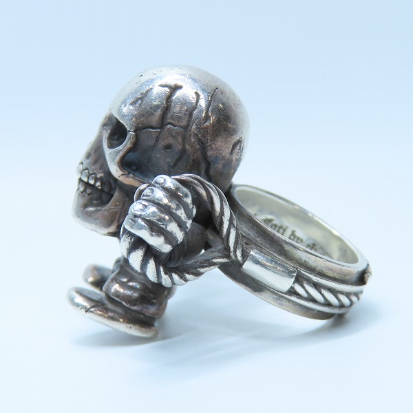 実際に弊社で買取させて頂いたCHROME HEARTS/クロムハーツ FOTI HARRIS CABLE RING/フォティ ハリス ケーブルリング 17号の画像 2枚目