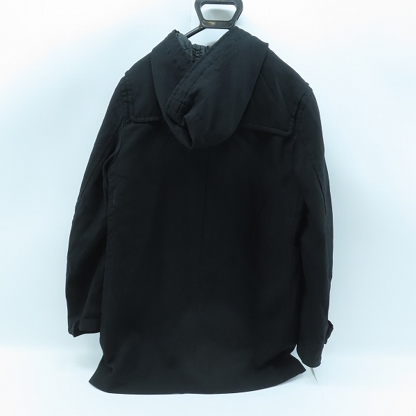 実際に弊社で買取させて頂いたBLACK COMME des GARCONS/ブラックコムデギャルソン フーデッドコート 1P-C003/AD2015 XLの画像 1枚目