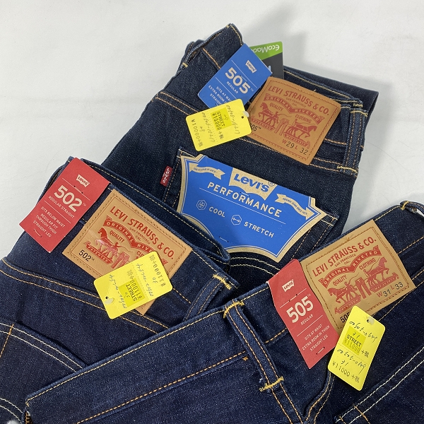 実際に弊社で買取させて頂いた【おまとめ/未使用】LEVIS/リーバイス 505/502 デニムパンツの画像 2枚目