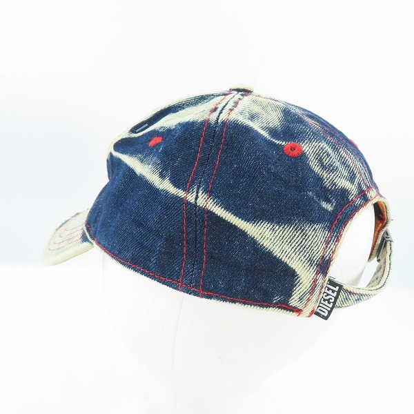 実際に弊社で買取させて頂いたDIESEL/ディーゼル ダメージ加工 デニム キャップ 0DGAV/2の画像 2枚目