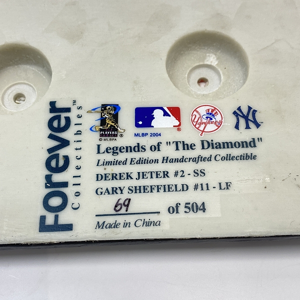 実際に弊社で買取させて頂いたForever Collectibles Legends of the Diamond BOBBLEMATES ニューヨークヤンキース DEREK JETER/GARY SHEFFIELD フィギュアの画像 4枚目