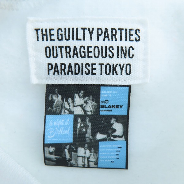 実際に弊社で買取させて頂いたWACKO MARIA/ワコマリア BLUE NOTE SWEAT SHIRT クルーネック スウェット ホワイト/XLの画像 4枚目