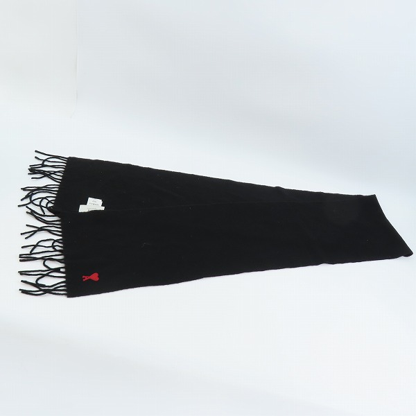 実際に弊社で買取させて頂いたAMI Alexandre Mattiussi/アミ ハートAロゴ刺繍マフラー BFUSF405.334の画像 5枚目