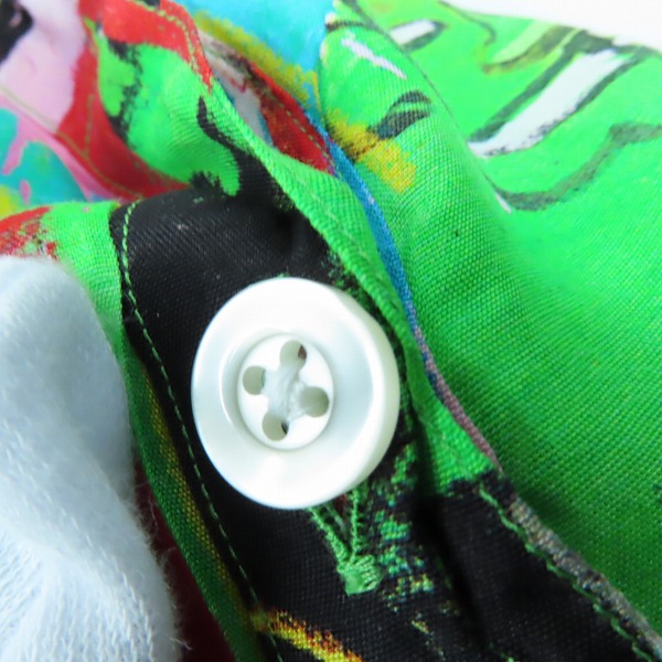 実際に弊社で買取させて頂いたWACKO MARIA×JEAN MICHEL BASQUIAT/ワコマリア×ジャンミシェルバスキア 22AW L/S TYPE-3 ハワイアンシャツ/XLの画像 5枚目