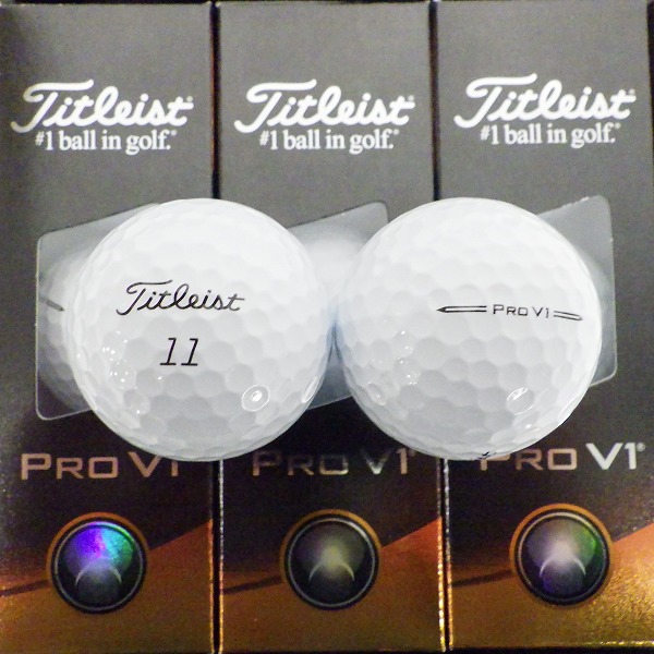 実際に弊社で買取させて頂いた【未使用】Titleist/タイトリスト PRO V1 ゴルフボール ホワイト 1ダース の画像 1枚目