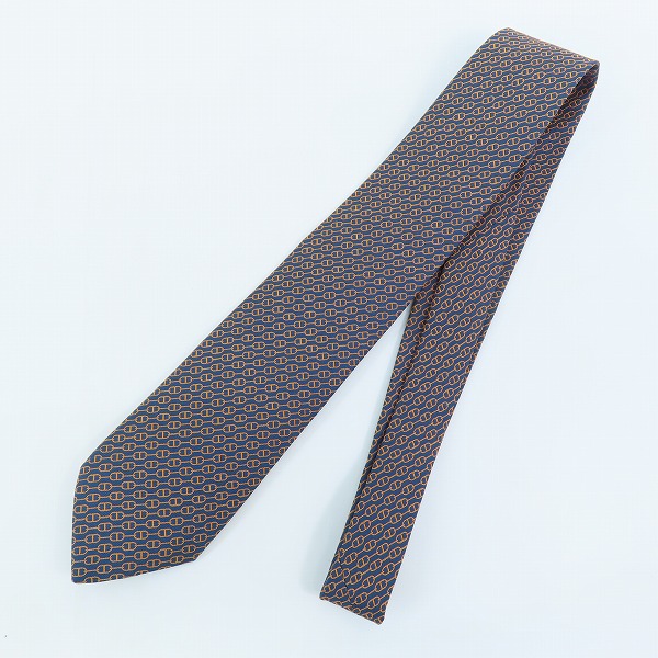 実際に弊社で買取させて頂いたHERMES/エルメス 総柄 シルク ネクタイ