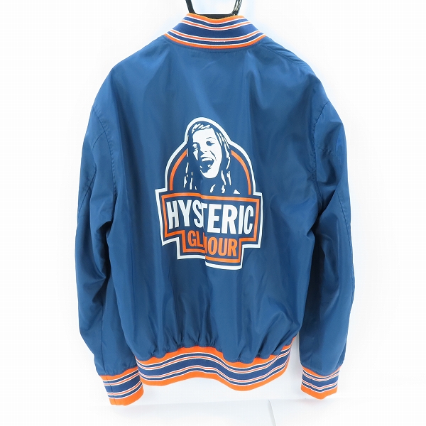 実際に弊社で買取させて頂いたHYSTERIC GLAMOUR/ヒステリックグラマー MAKE ME SMILE スタジャン  02233AB10 /XLの画像 1枚目