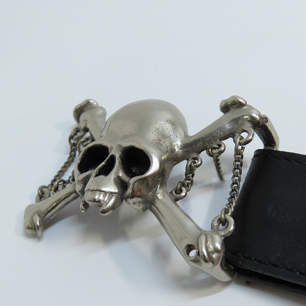 実際に弊社で買取させて頂いたRoen/ロエン スカル バックル レザーベルトの画像 5枚目