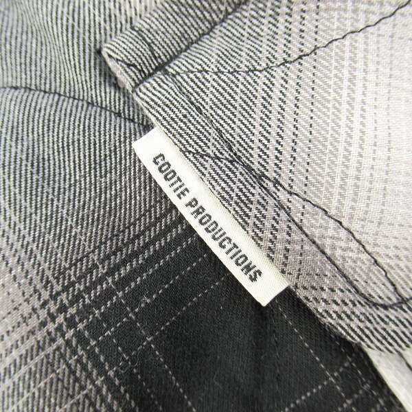 実際に弊社で買取させて頂いたCOOTIE/クーティー Ombre Check Quilting CPO Jacket/オンブレチェック キルティング CPOジャケット/Lの画像 3枚目
