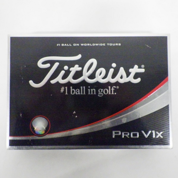 実際に弊社で買取させて頂いた【未使用/オウンネーム】Titleist/タイトリスト PRO V1x ゴルフボール ホワイト 1ダースの画像 2枚目