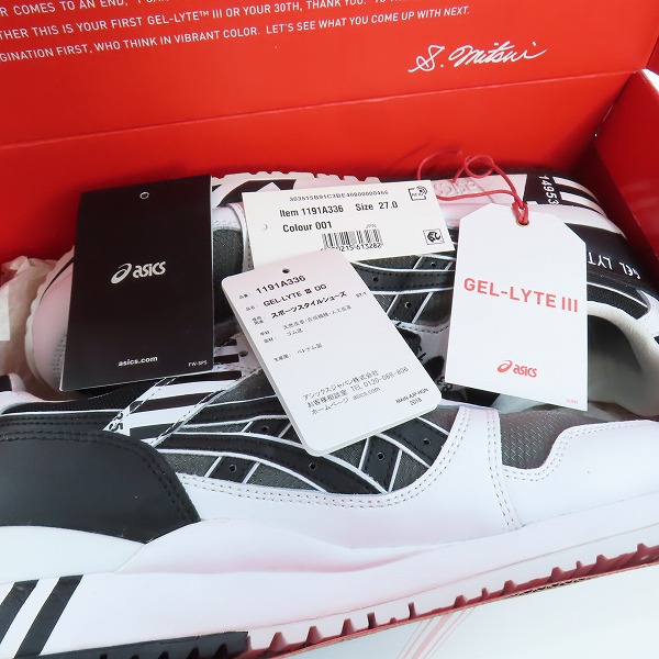 実際に弊社で買取させて頂いたasics/アシックス ゲルライト3 OG モダントウキョウパック 1191A336-001/27の画像 8枚目