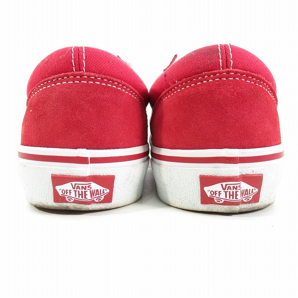 実際に弊社で買取させて頂いたVANS/バンズ old skool ローカットスニーカー レッド 27の画像 1枚目