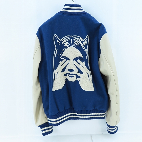 実際に弊社で買取させて頂いたHYSTERIC GLAMOUR/ヒステリックグラマー HG REWARD刺繍 スタジャン 02243AB09 /XLの画像 1枚目