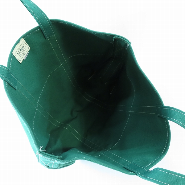 実際に弊社で買取させて頂いたL.L.Bean×BEAMS/エルエルビーン×ビームス DEEP BOTTOM BOAT & TOTE トートバッグ/グリーン size:Lの画像 3枚目