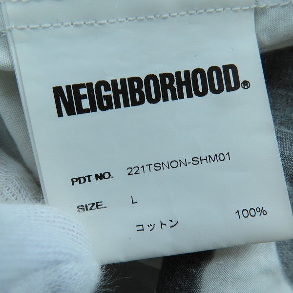 実際に弊社で買取させて頂いたNEIGHBORHOOD×長濱治/ネイバーフッド C-Shirt S/S 半袖 シャツ 221TSNON-SHM01/Lの画像 3枚目
