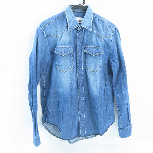 実際に弊社で買取させて頂いたMaison Martin Margiela 10/メゾンマルタンマルジェラ デニム ウエスタンシャツ S50DL0319/39