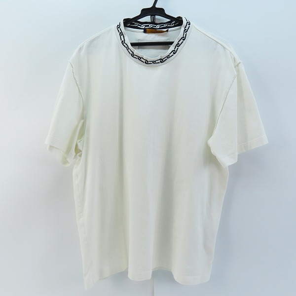 実際に弊社で買取させて頂いた【JPタグ】LOUIS VUITTON/ルイヴィトン 20SS ウィズチェーンジャガードリブカラーTシャツ RM201M NPG HIY01W/XL