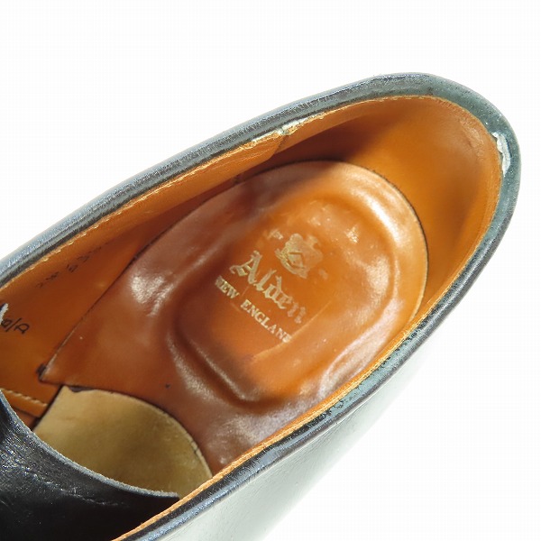 実際に弊社で買取させて頂いたALDEN/オールデン カーフレザー プレーントゥシューズ 53507/10の画像 4枚目