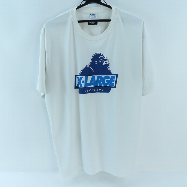 実際に弊社で買取させて頂いたChampion×XLARGE/チャンピオン×エクストララージ ロゴTシャツ/XL