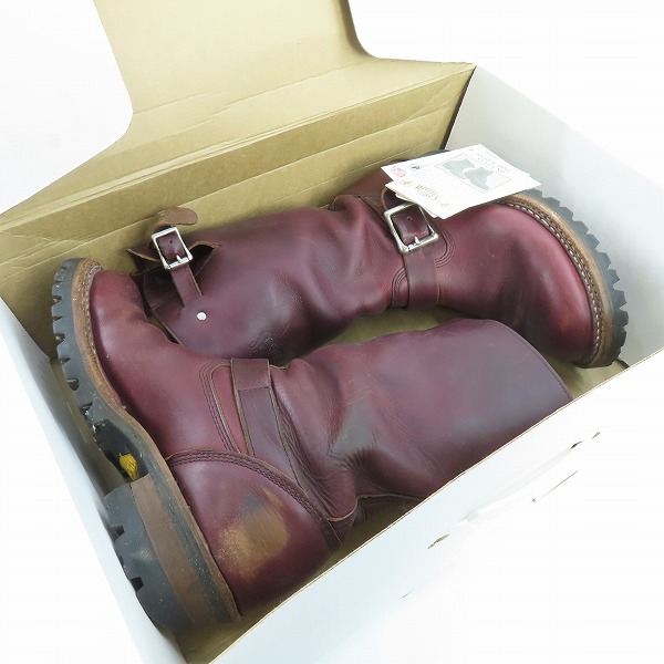 実際に弊社で買取させて頂いたWHITE'S BOOTS/ホワイツブーツ エンジニアブーツ BURGANDY MB9165-V 7Eの画像 7枚目