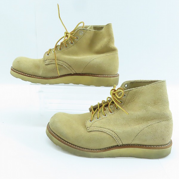 実際に弊社で買取させて頂いたRED WING/レッドウィング 犬タグ スウェード ブーツ 27285 7.5Eの画像 3枚目