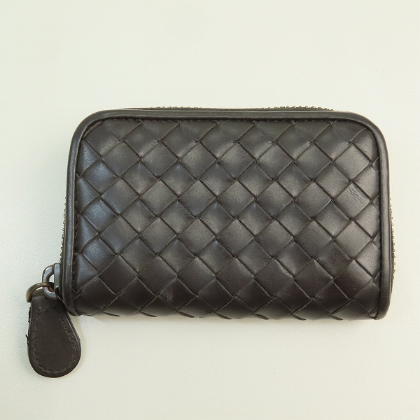 実際に弊社で買取させて頂いたBOTTEGA VENETA/ボッテガヴェネタ イントレチャート ラウンドファスナーコインケース