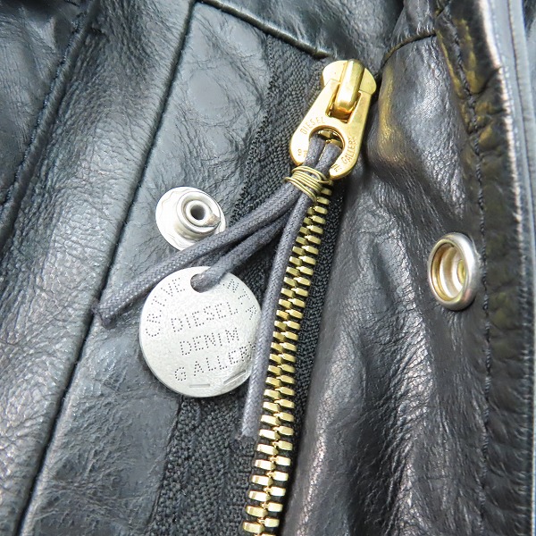 実際に弊社で買取させて頂いたDIESEL/ディーゼル ディアスキン ハンティングジャケット Sの画像 9枚目