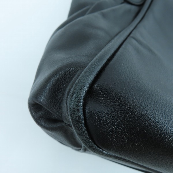 実際に弊社で買取させて頂いた土屋鞄製造所/ツチヤカバンセイゾウジョ マイリース ハンドバッグ ブラックの画像 6枚目