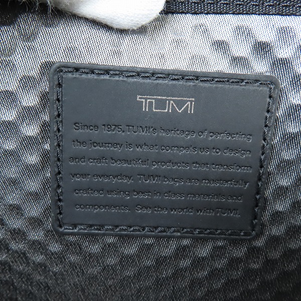 実際に弊社で買取させて頂いたTUMI/トゥミ ALPHA BRAVO DAVIS/アルファ ブラボー デイビス ビジネス リュックサック ブラック 103320 1041 の画像 6枚目