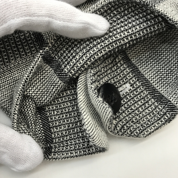 実際に弊社で買取させて頂いたCALEE/キャリー BLOCK CHECK OVER SIZE SHIRT JACKET/ブロックチェック オーバーサイズ シャツジャケット/XLの画像 4枚目