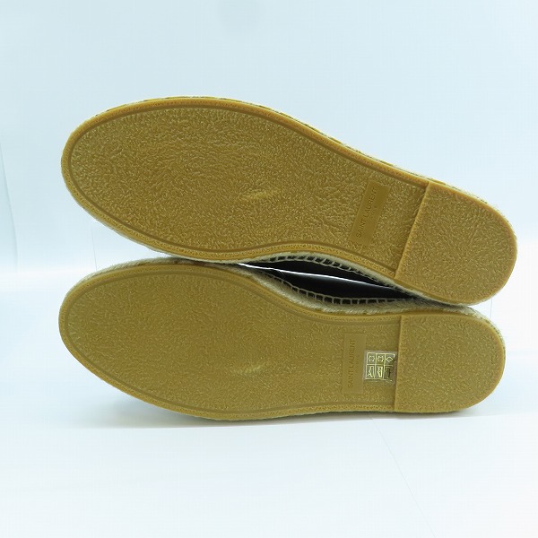 実際に弊社で買取させて頂いたSAINT LAURENT/サンローラン YSLロゴ 刺繍 エスパドリーユ 471740/40の画像 2枚目