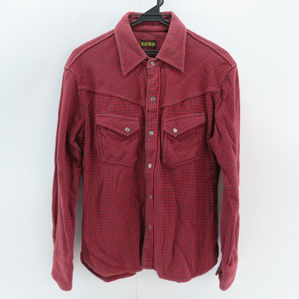 実際に弊社で買取させて頂いたTHE FLAT HEAD/ザフラットヘッド ヘビーウエイト ウエスタンシャツ 40