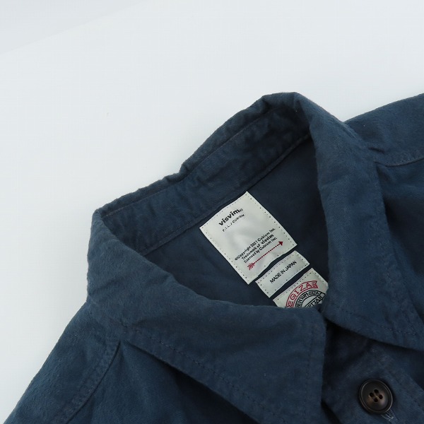 実際に弊社で買取させて頂いたvisvim/ビズビム LUMBER SHIRT L/S UNEVEN DYE 長袖 ボタンシャツ 0120105011002 2の画像 5枚目