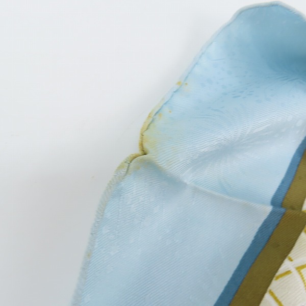 実際に弊社で買取させて頂いたHERMES/エルメス カレ90  自由の天地への鍵 鳥柄 シルク スカーフ/ストールの画像 5枚目