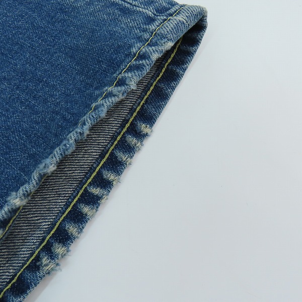 実際に弊社で買取させて頂いたvisvim/ビズビム 18AW SOCIAL SCULPTURE DENIM 03 DAMAGED-14/ 03D14 パッチワーク デニムパンツ リペア加工 W32/L30の画像 8枚目