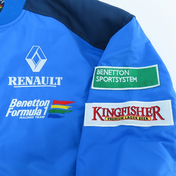実際に弊社で買取させて頂いたBENETTOM/ベネトン Formula1/F1 Racing Team World Champion ジャケット /Lの画像 7枚目