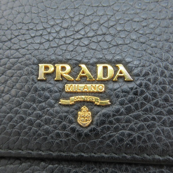 実際に弊社で買取させて頂いたPRADA/プラダ レザー ショルダーウォレット/財布の画像 4枚目