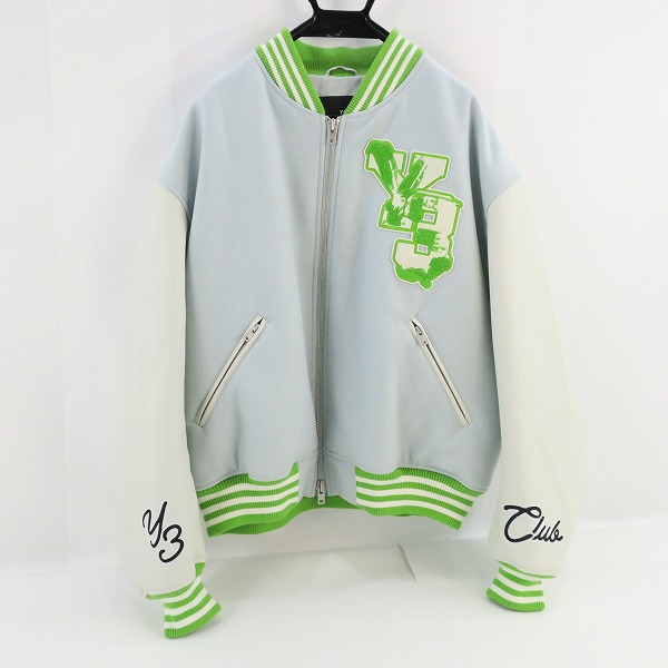 実際に弊社で買取させて頂いたY-3/ワイスリー アディダス×ヨウジヤマモト プリマロフト Letterman Jacket/レターマンジャケット スタジャン IQ2134/2XL