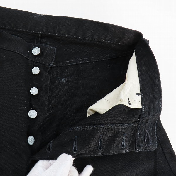 実際に弊社で買取させて頂いたEVISU/エヴィス Lot7500 ハーフパンツ ブラック/36の画像 2枚目