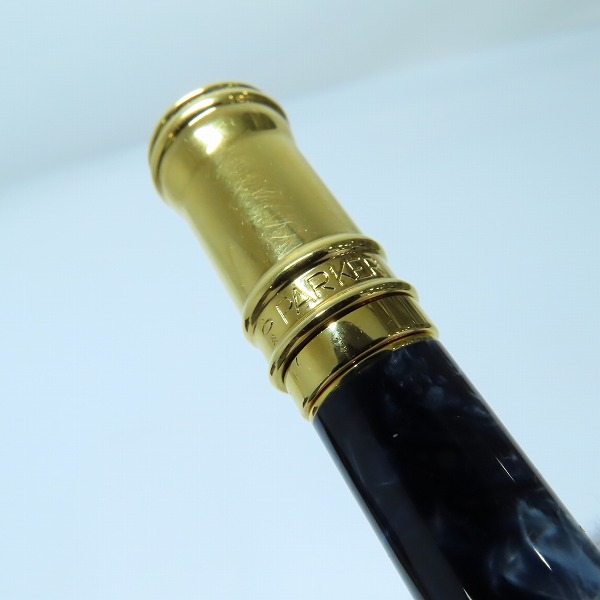 実際に弊社で買取させて頂いたPARKER/パーカー デュオフォールド マーブルブルー ボールペンの画像 3枚目