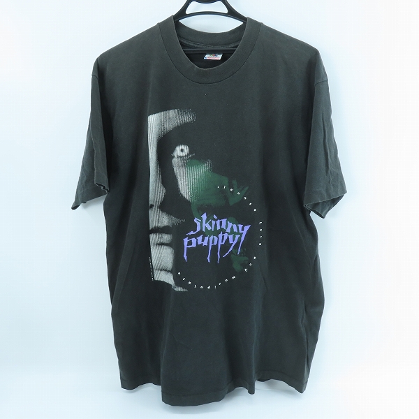 実際に弊社で買取させて頂いたSKINNY PUPPY/スキニーパピー USA製/Fruit of the Loomボディ 半袖バンドTシャツ L