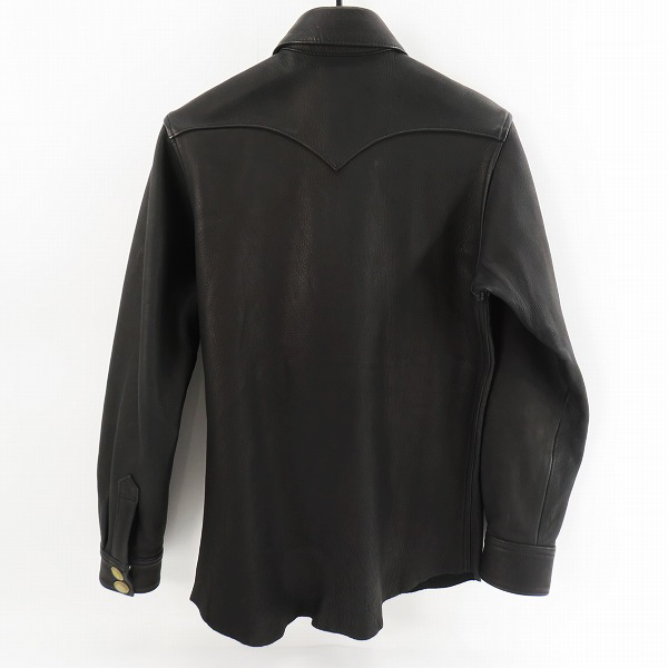 実際に弊社で買取させて頂いたRED MOON/レッドムーン コンチョ付き 鹿革 レザージャケット/シャツジャケット /Sの画像 1枚目