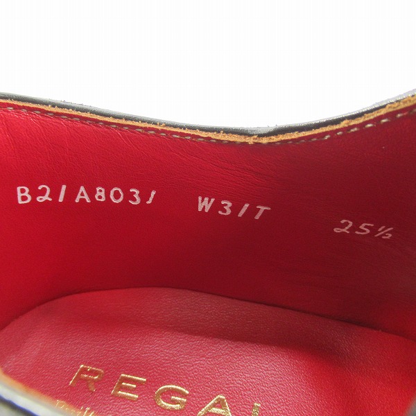 実際に弊社で買取させて頂いたREGAL/リーガル セミブローグ/レースアップシューズ W31T/25.5の画像 5枚目