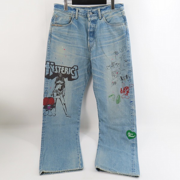 実際に弊社で買取させて頂いたHYSTERIC GLAMOUR×skoloct/ヒステリックグラマー×スコロクト スタッズ デニムパンツ 02241AP19 /32