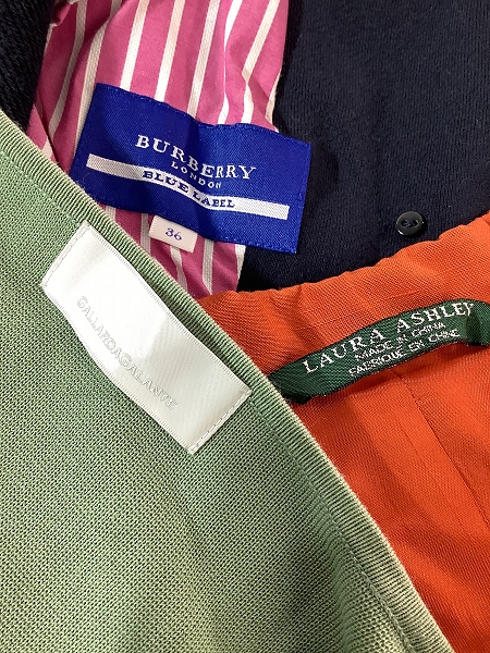実際に弊社で買取させて頂いた【おまとめ】バーバリーロンドン ブルーレーベル/ガリャルダガランテ/ローラ アシュレイ 他 セットアップ/プルオーバー 等の画像 1枚目