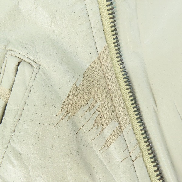 実際に弊社で買取させて頂いたmastermind JAPAN/マスターマインドジャパン スカルボタン ダメージ加工ライダースジャケット MY-TS02-013/Lの画像 6枚目